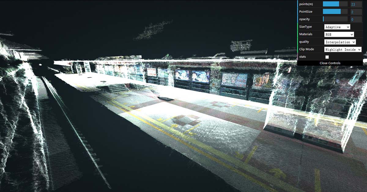 vam2 tunnel point cloud
