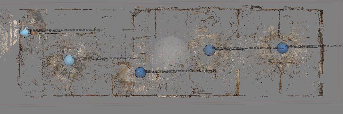 point cloud of village